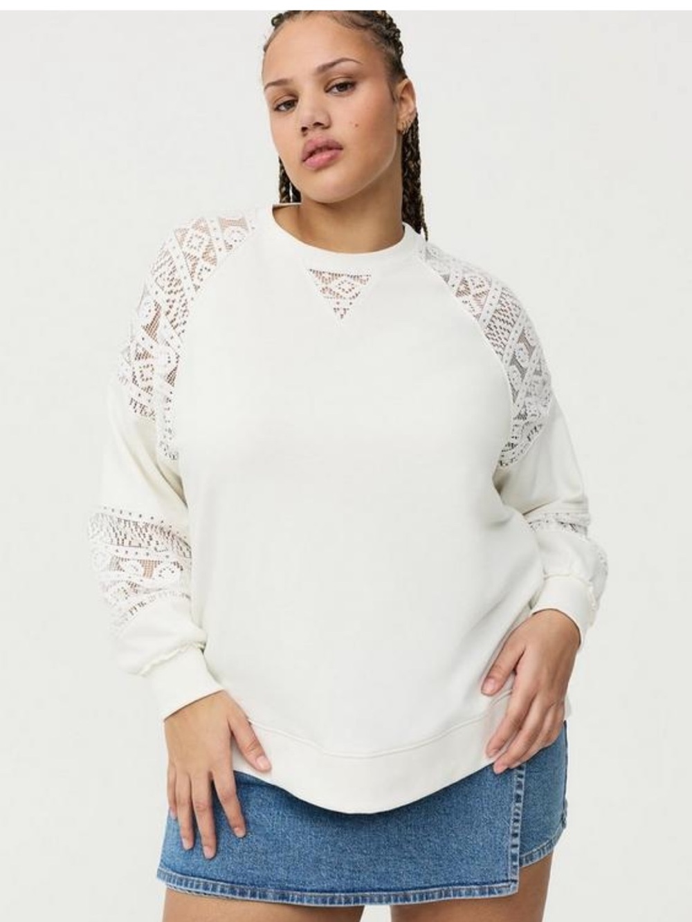 torrid French Terry
Crochet Sweater
